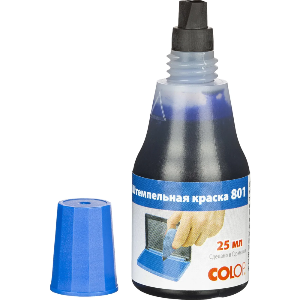 Краска штемпельная "Colop", 25 мл, синий