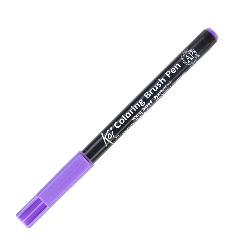 Маркер акварельный "Koi Color Brush", лавандовый