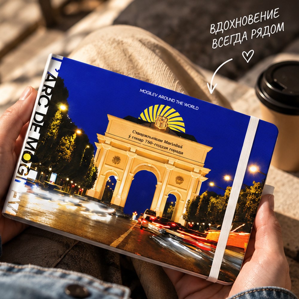 Скетчбук "L'arc de Mogilev", 21х14.8 см, 140 г/м2, 80 листов, белый пейзаж
