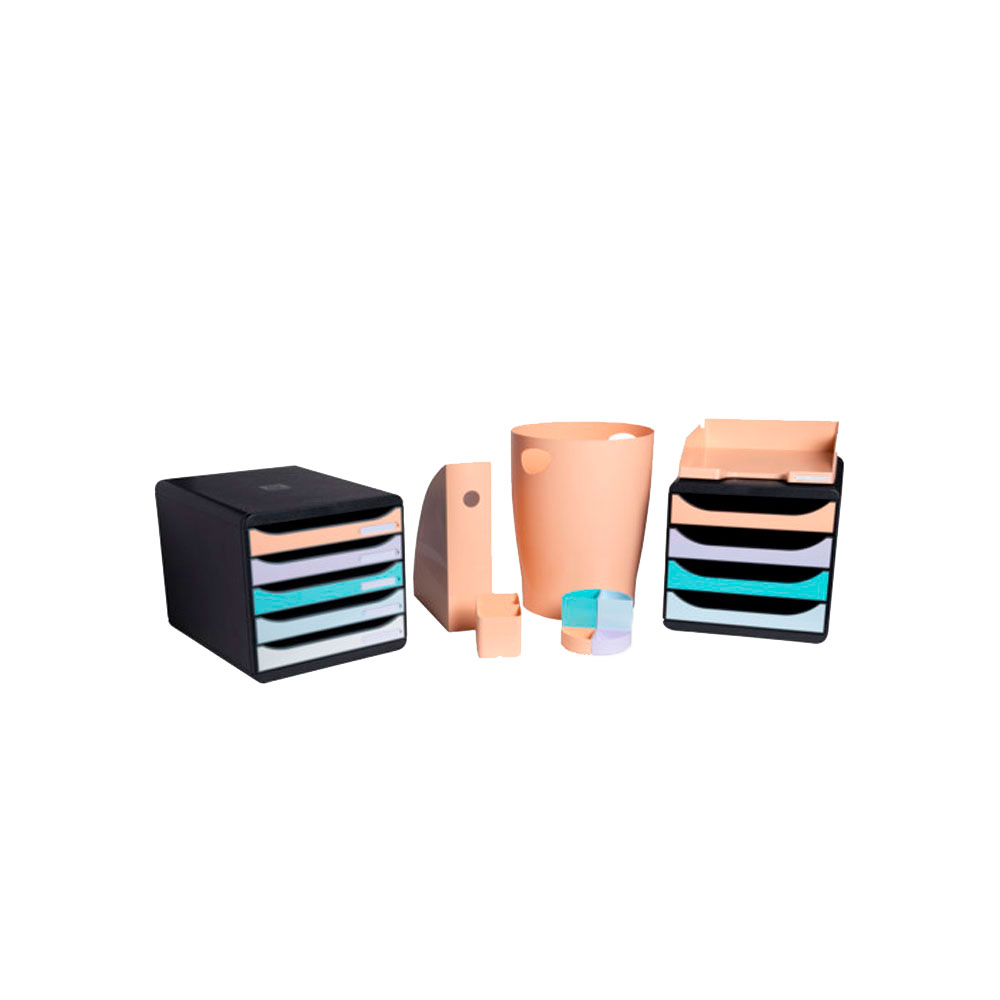 Модуль для бумаги горизонтальный "Aquarel", голубая пастель - 4