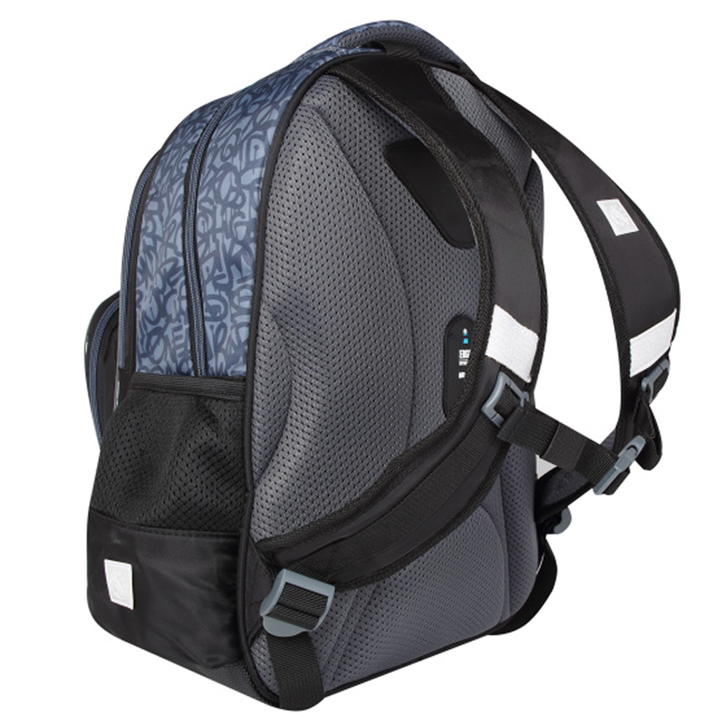 Рюкзак школьный "COMFORT Life Gamer", черный, синий - 4