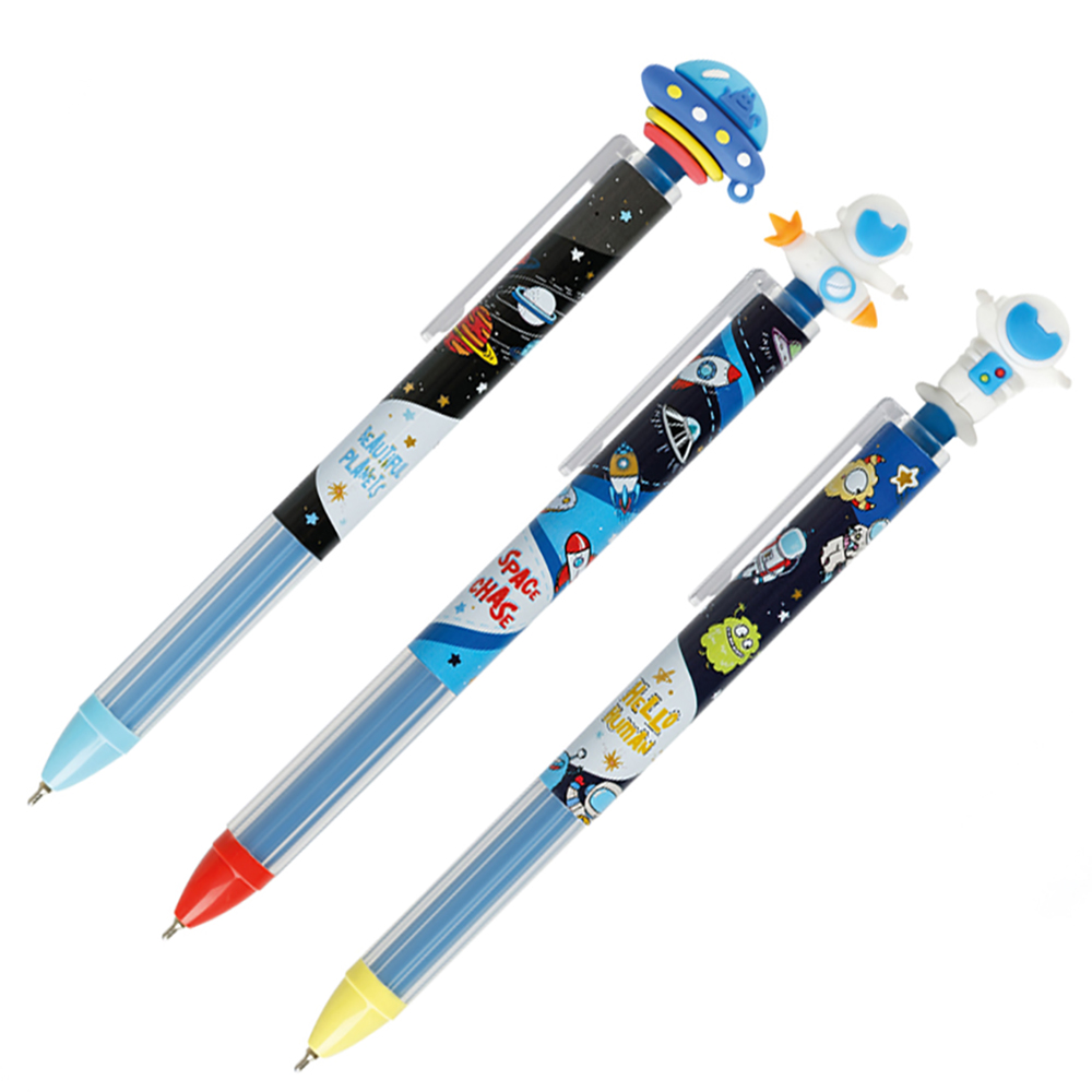 Ручка шариковая "Space Aliens", 0.5 мм, ассорти, стерж. синий