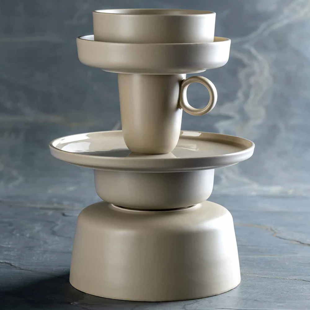 Чаша керамическая "ROMA", 22 см, бежевый - 6