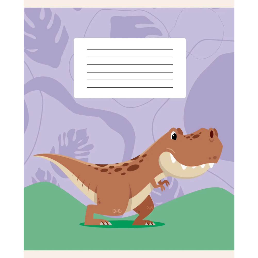 Тетрадь "Динозаврики", А5 12 листов, клетка, ассорти  - 3