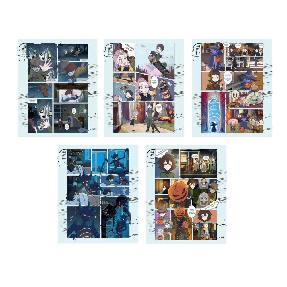 Тетрадь "Манга", А5, 48 листов, клетка, ассорти 