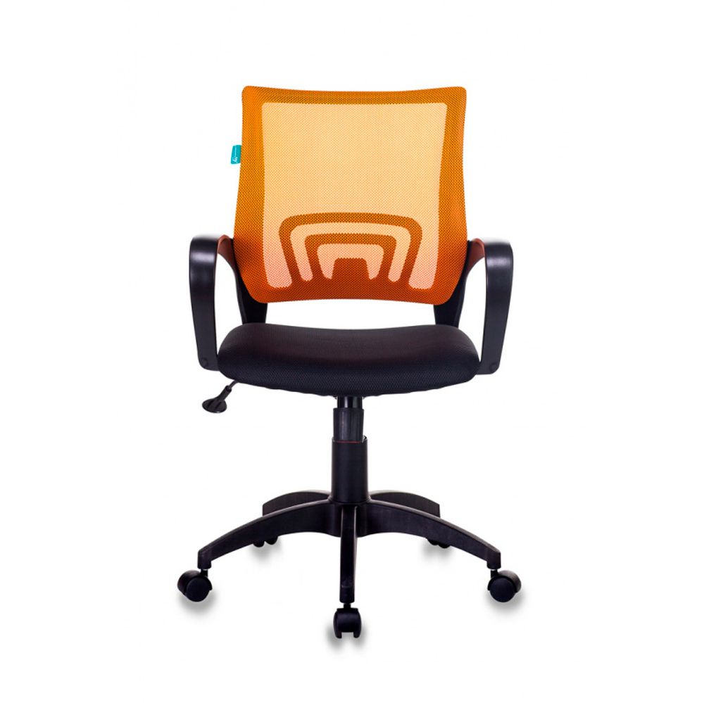 Кресло для персонала Бюрократ "CH-695N/BLACK", ткань, пластик, оранжевый - 3