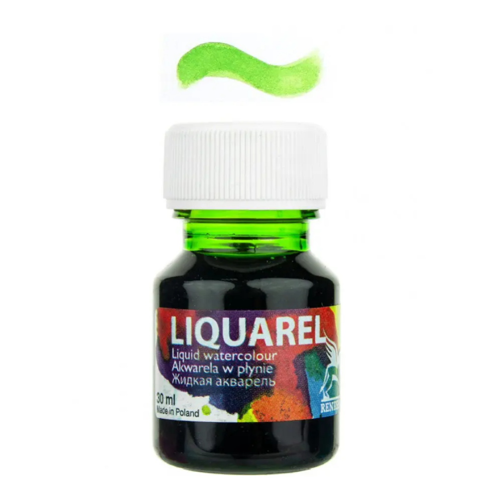 Акварель жидкая "Liquarel", 152 зелёный светлый, 30 мл