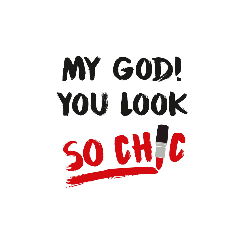 Открытка "My god! You look so chic", 148х105 мм, дизайнерская