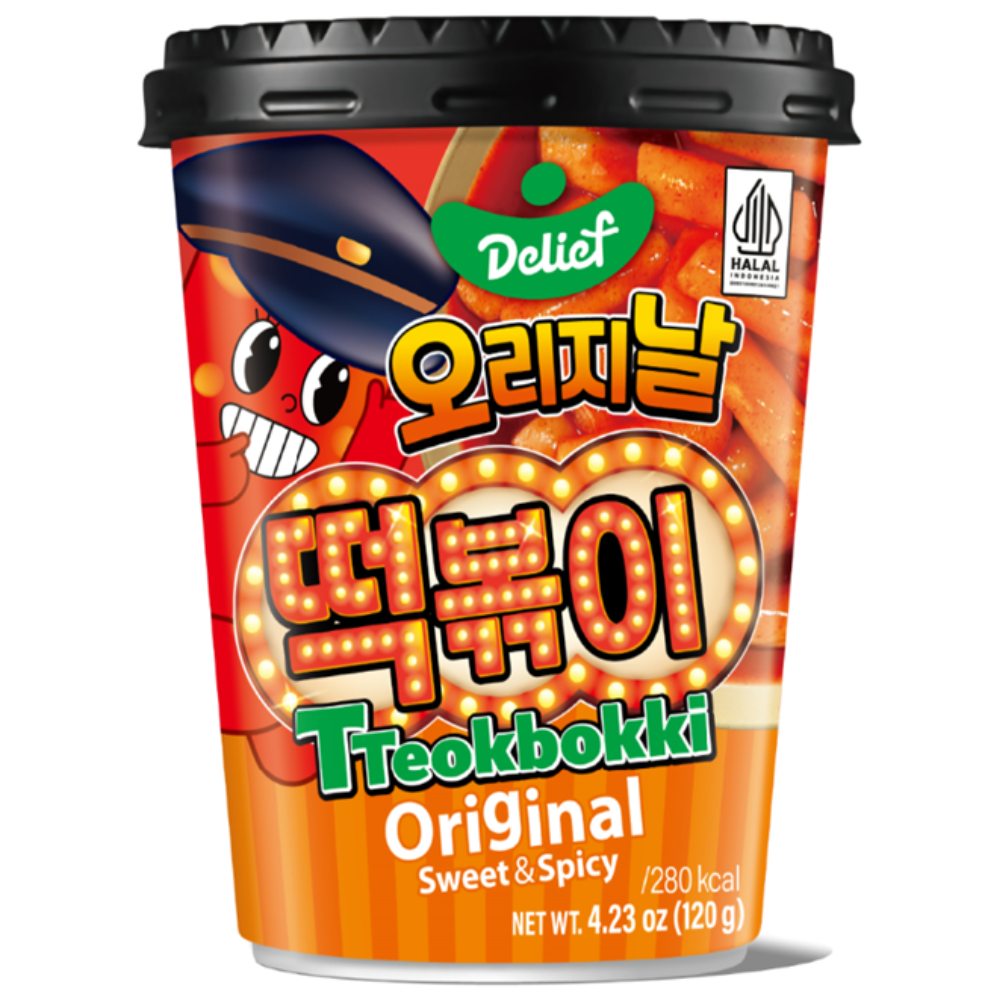 Токпокки "DELIEF. Tteokbokki Original flavor", сладко-острые, 120 гр