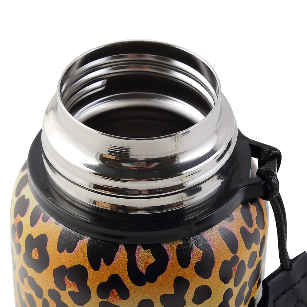 Термос "Леопард", 600 мл, желтый, черный - 4
