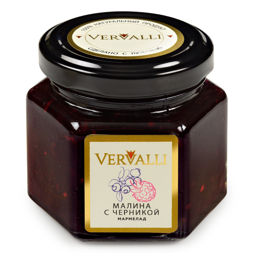 Мармелад "Vervalli", 120 гр, малина с черникой