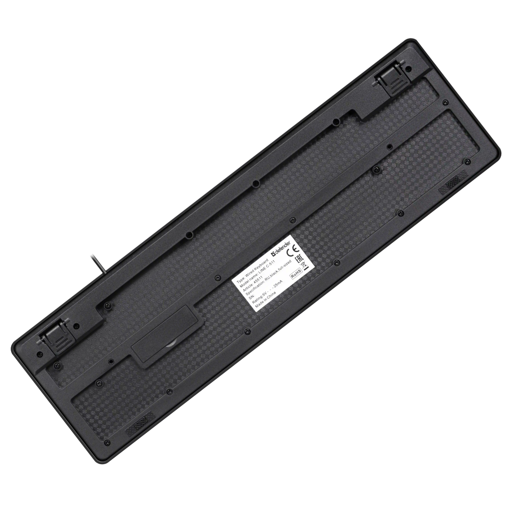 Клавиатура + мышь Defender "Line C-511", проводная, черный