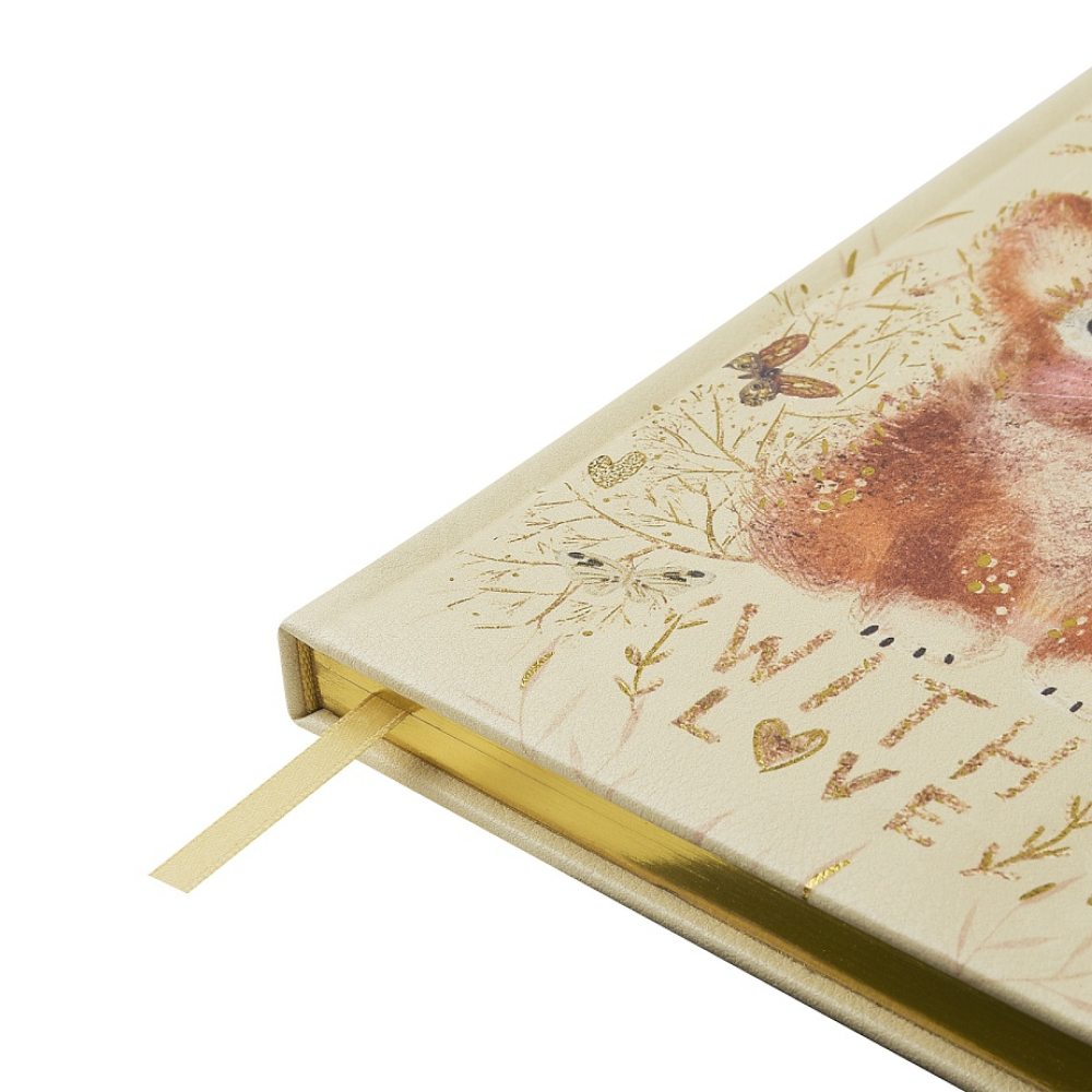 Ежедневник недатированный "Love me. Щеночек", А5, 240 страниц, молочный - 4