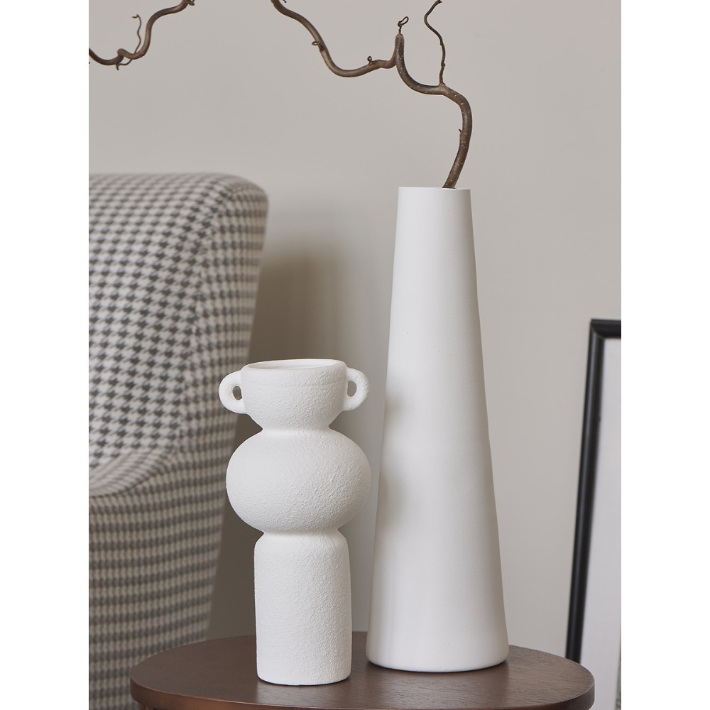Ваза "Конус", гипс, белый - 5