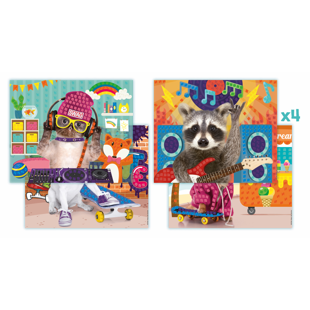 Набор для творчества Maped "Creative Cool Animals”, мозаика - 10