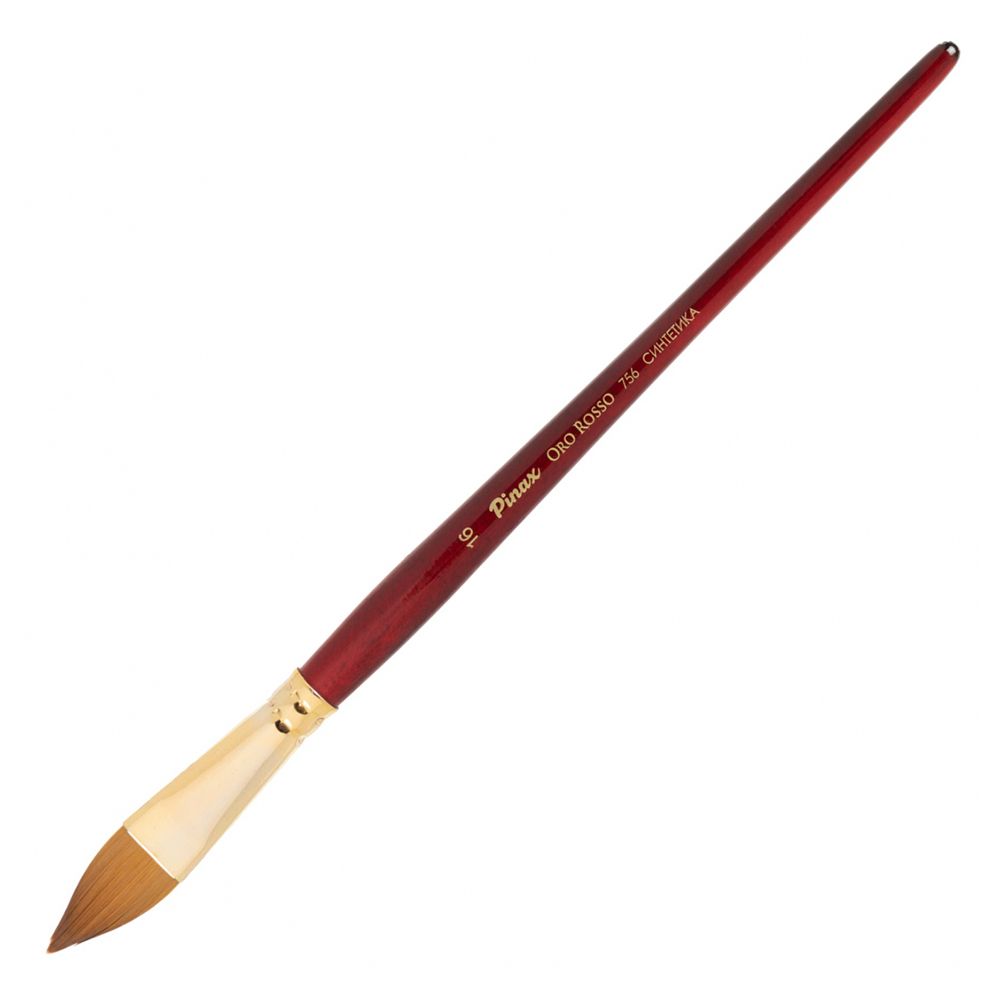 Кисть для рисования "Pinax ORO ROSSO", синтетика, "кошачий язык", №16
