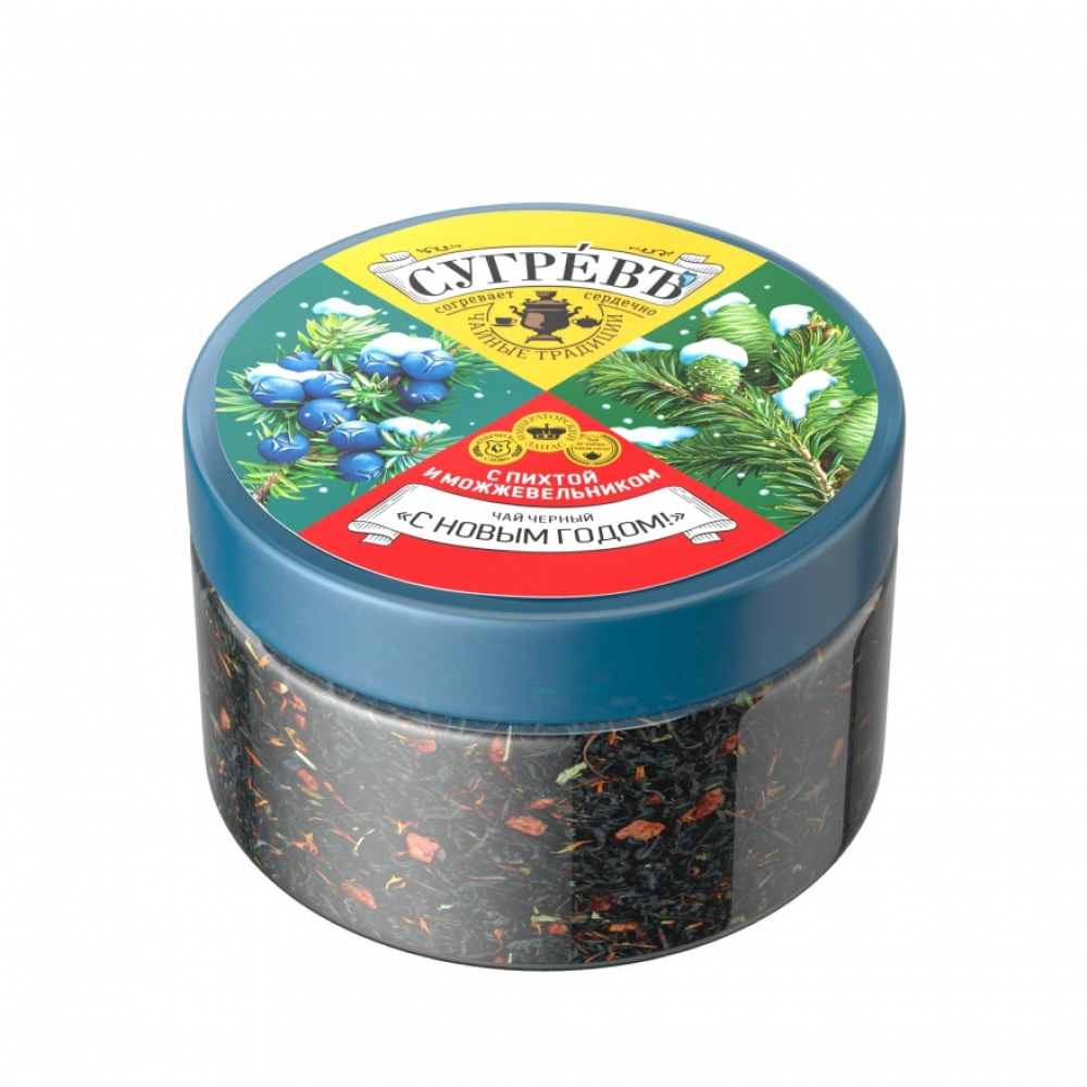 Чайный напиток "Сугревъ С новым годом", 55 г, с пихтой и можжевельником