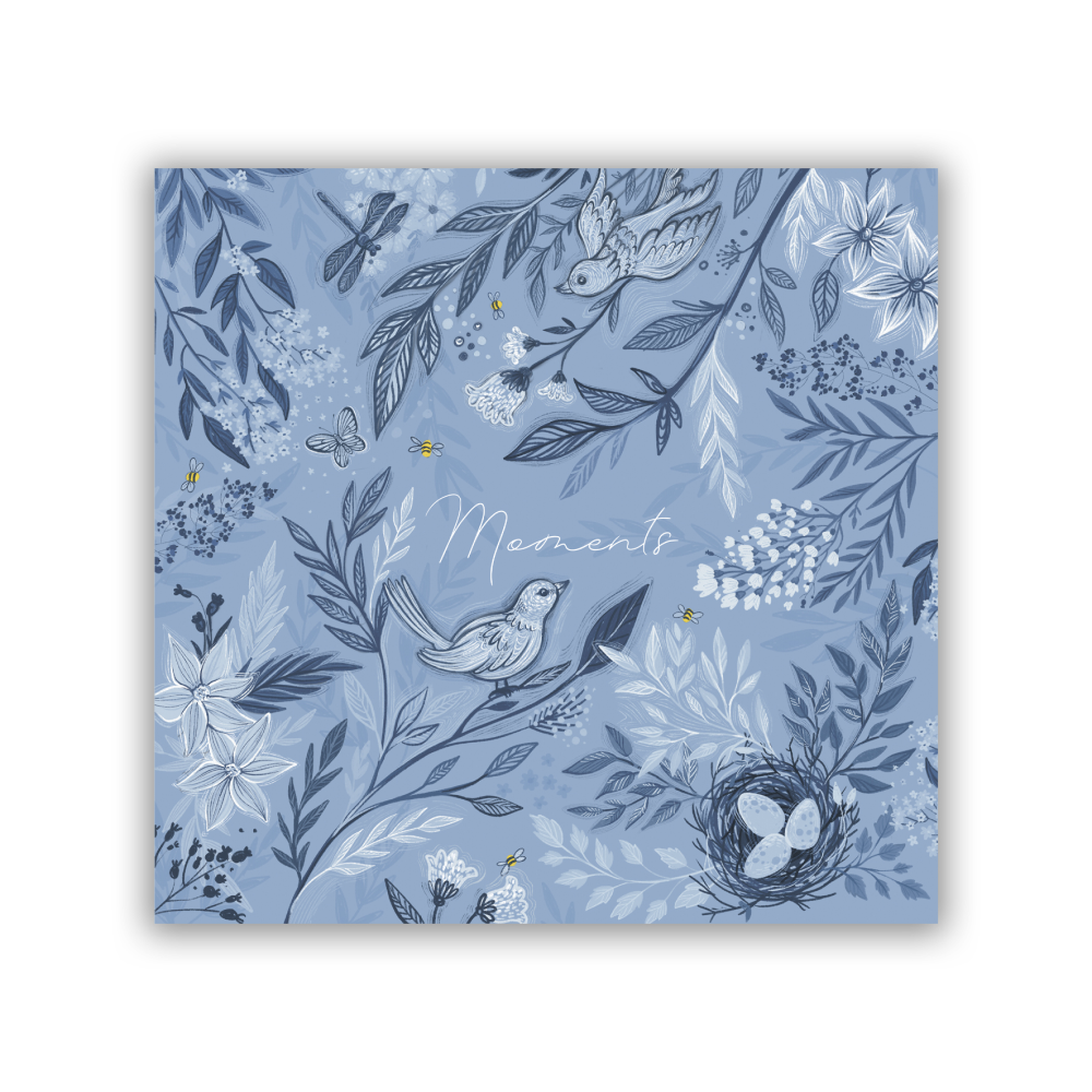 Альбом для фото "Птушки", голубой