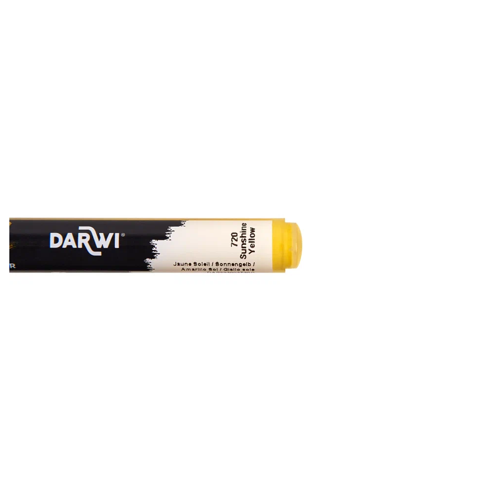 Маркер акриловый "Darwi.Marbel" 720, солнечный желтый - 4