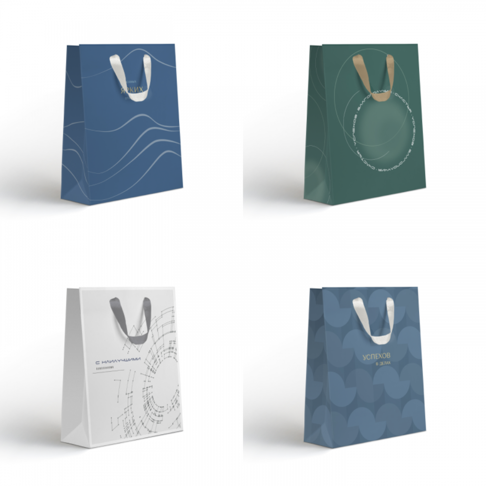 Пакет бумажный подарочный "Гравитация", 25.5х31.5х11 см, ассорти