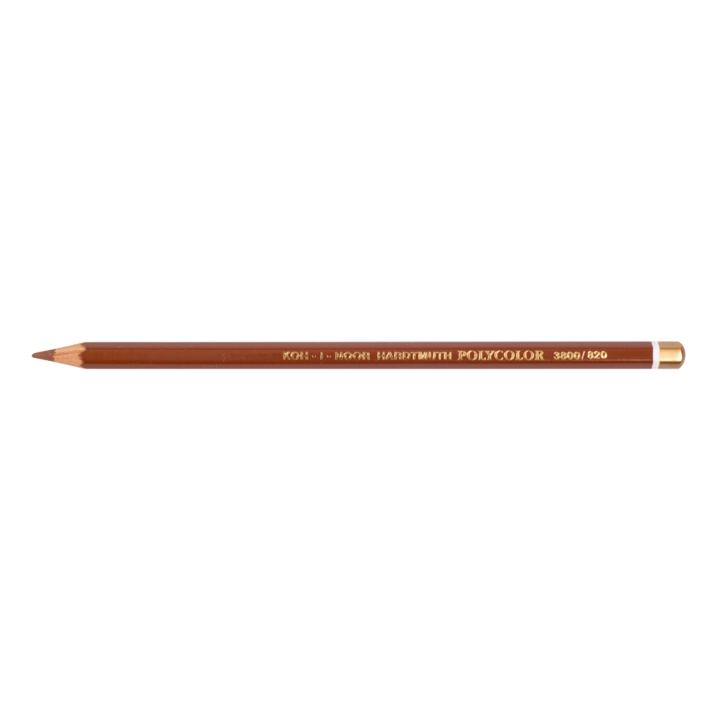 Карандаш цветной Koh-I-Noor "Polycolor 3800", 820 ореховый темный