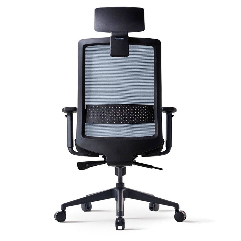 Кресло для руководителя BESTUHL "S30", сетка, ткань, пластик, черный - 4