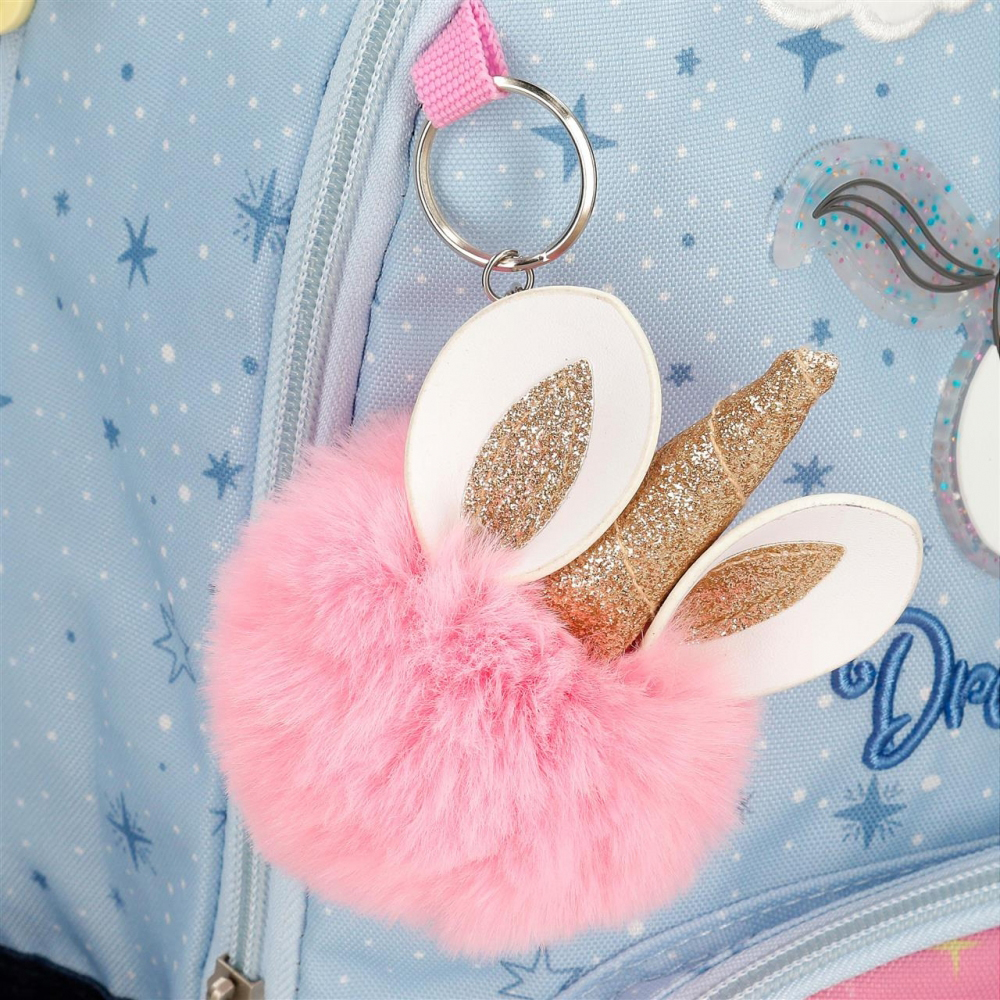 Рюкзак детский Enso "Dreams come true", XS, голубой, розовый - 8
