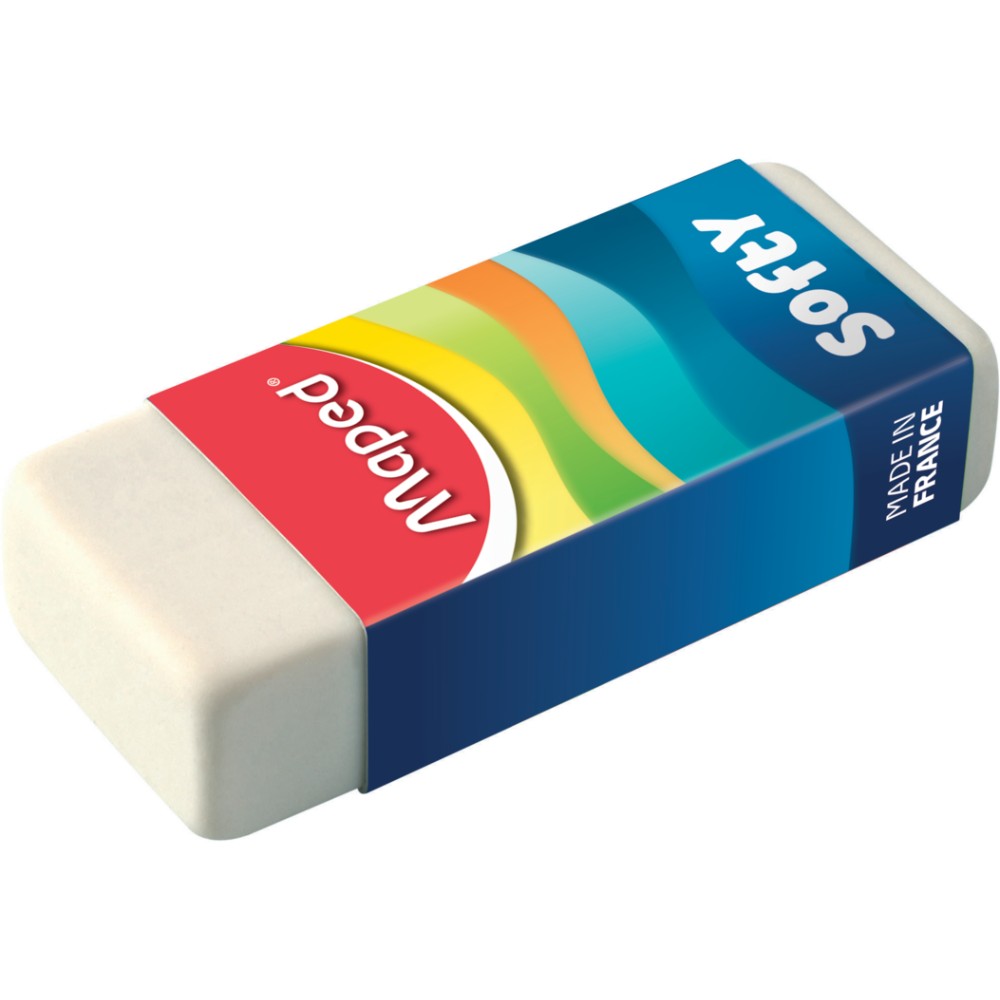 Ластик Maped "Softy", 1 шт, белый, (021529) - 2
