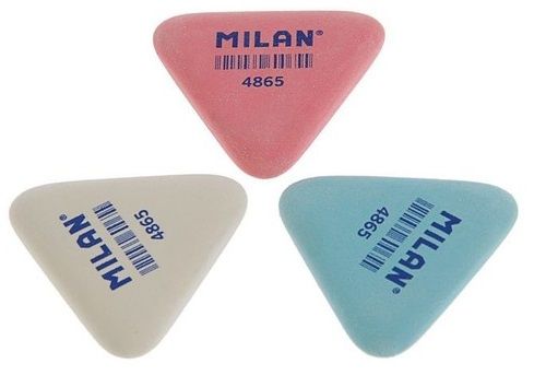 Ластик Milan "4865", 1 шт, белый