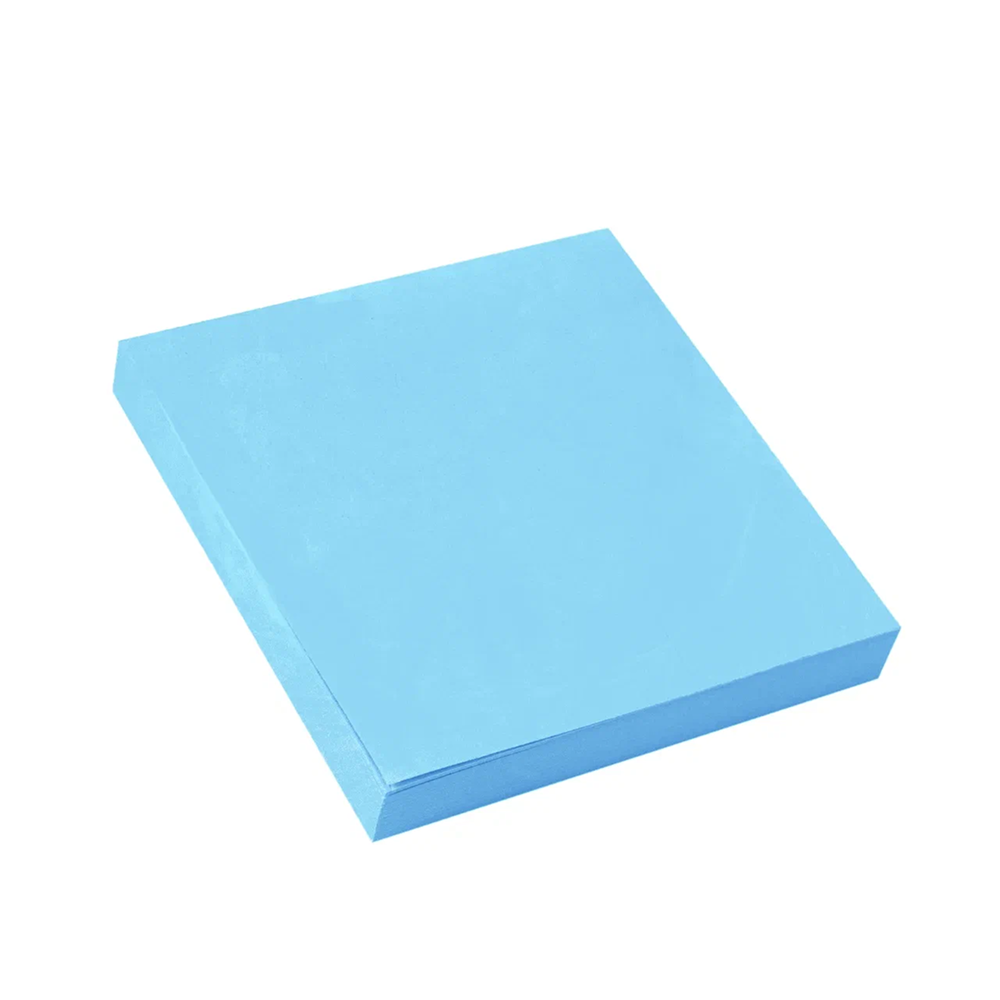 Бумага для заметок на клейкой основе "Yesli:", 75x75 мм, 100 листов, голубой пастель