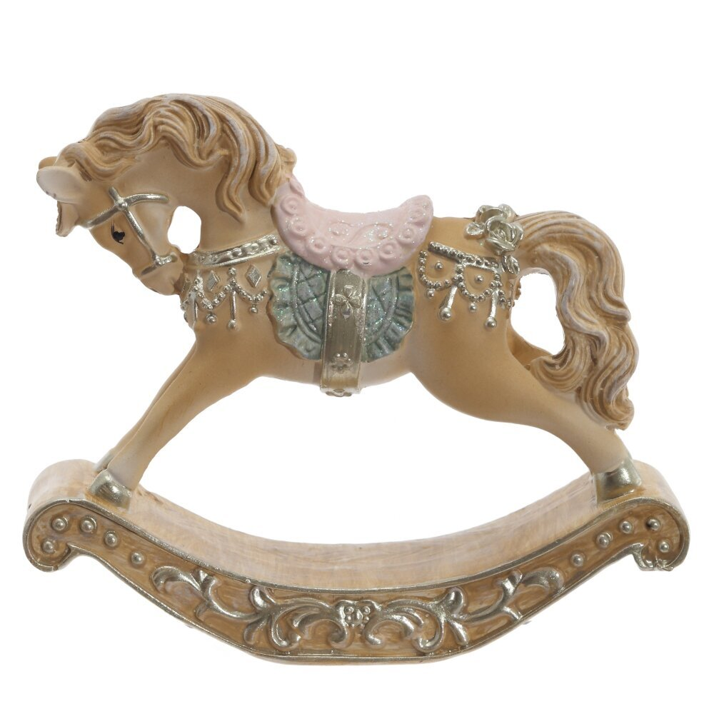 Фигурка "Лошадка-качалка", 11 x 2,5 x 10 см, разноцветный