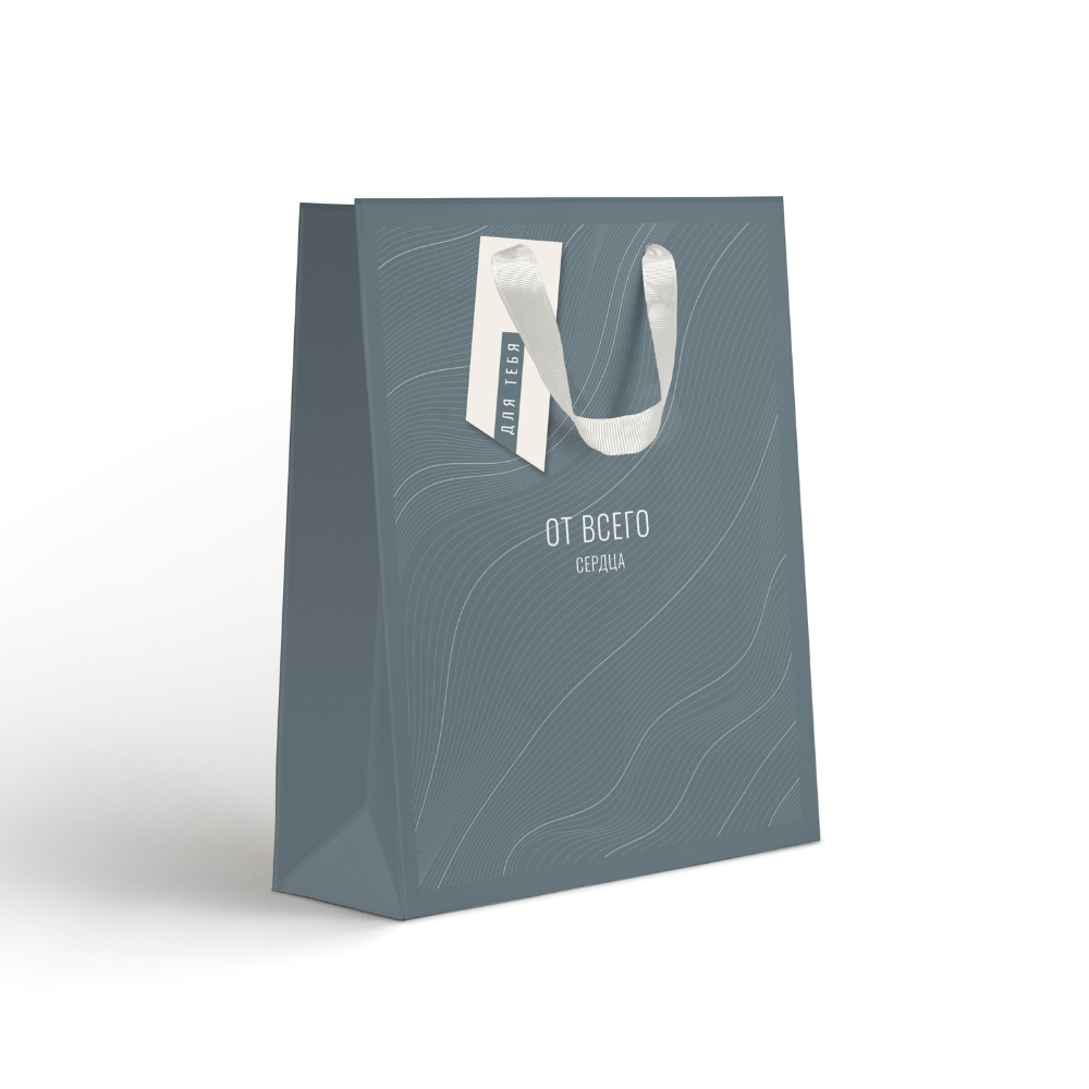 Пакет бумажный подарочный "Country MS", 18х22.7х10 см, ассорти