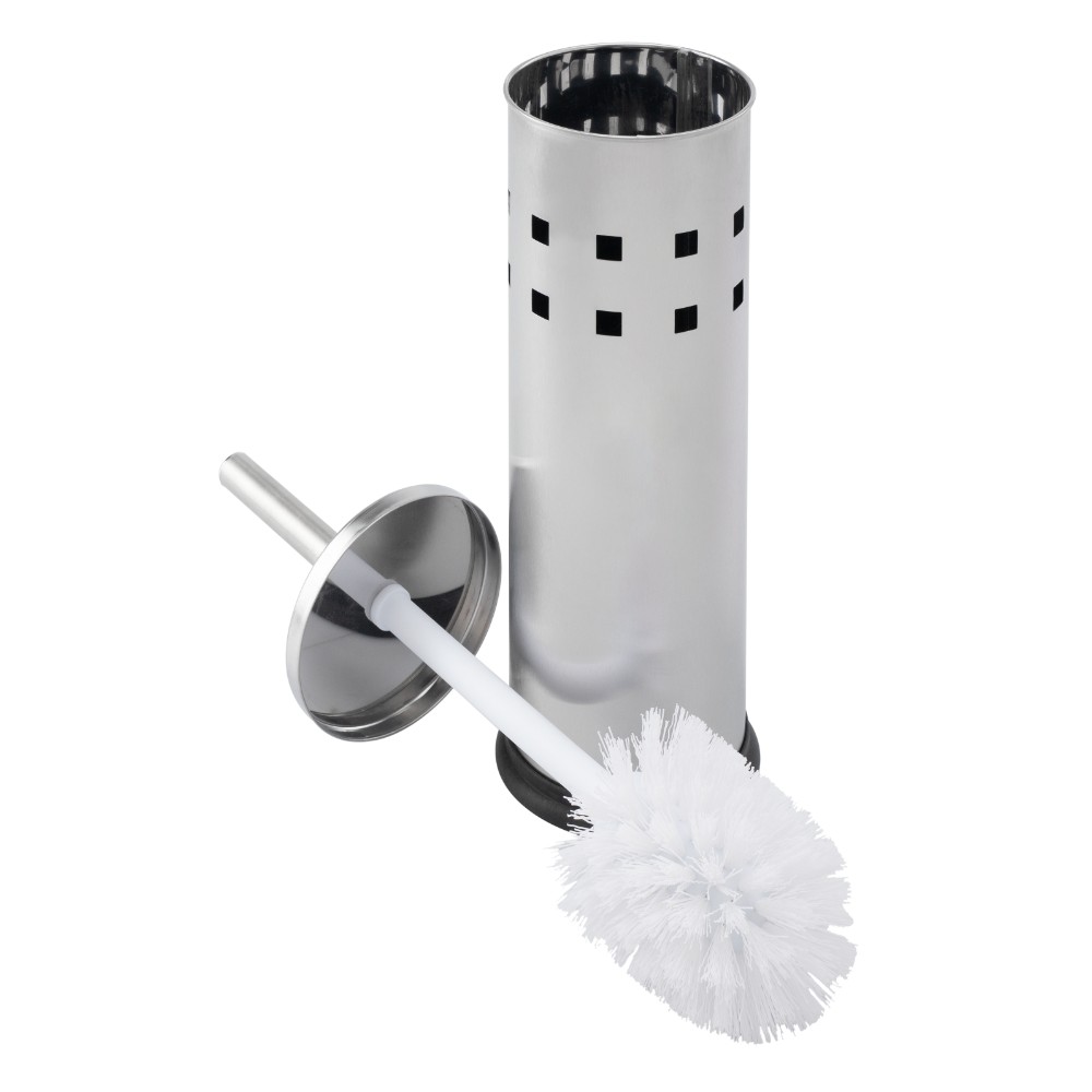 Ерш для унитаза "BXG-TBW-8585", металл, напольный, с креплением, хром, матовый