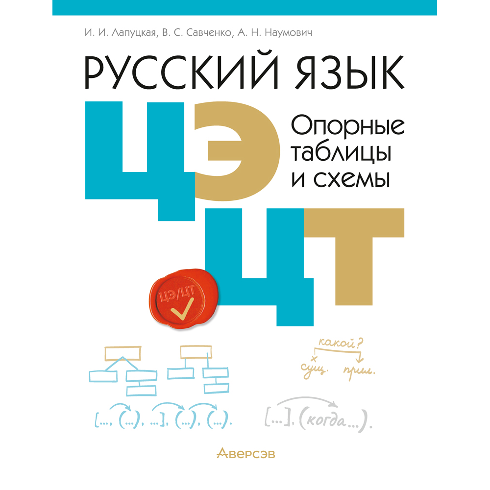 Книга "Русский язык. ЦЭ. ЦТ. Опорные таблицы и схемы", Лапуцкая И. И., Савченко В. С., Наумович А. Н.