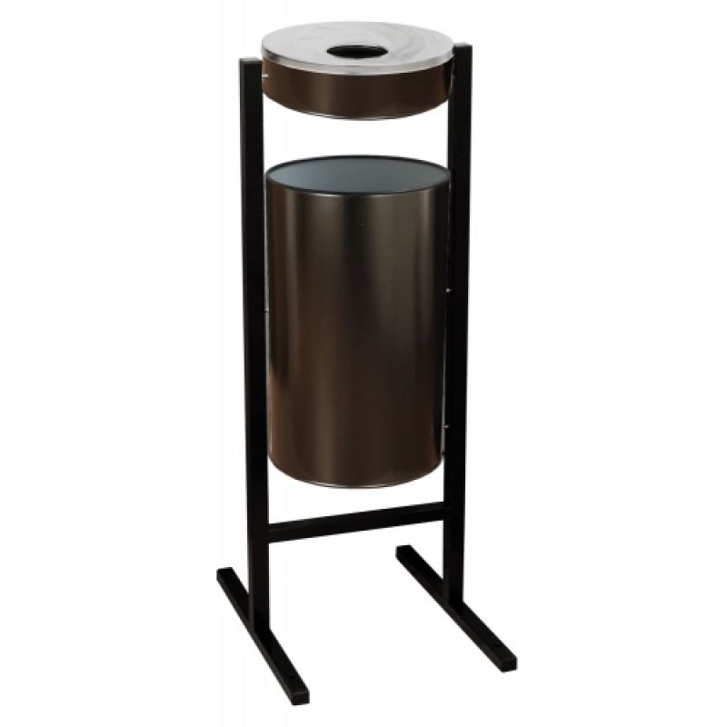 Урна уличная для сбора мусора "CЛП-300", 36 л, 1050 мм, черный