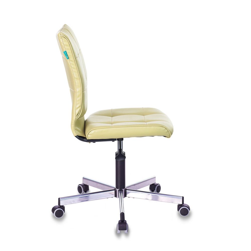 Кресло для персонала "Бюрократ CH-330M", кожзам, металл, зеленый - 3