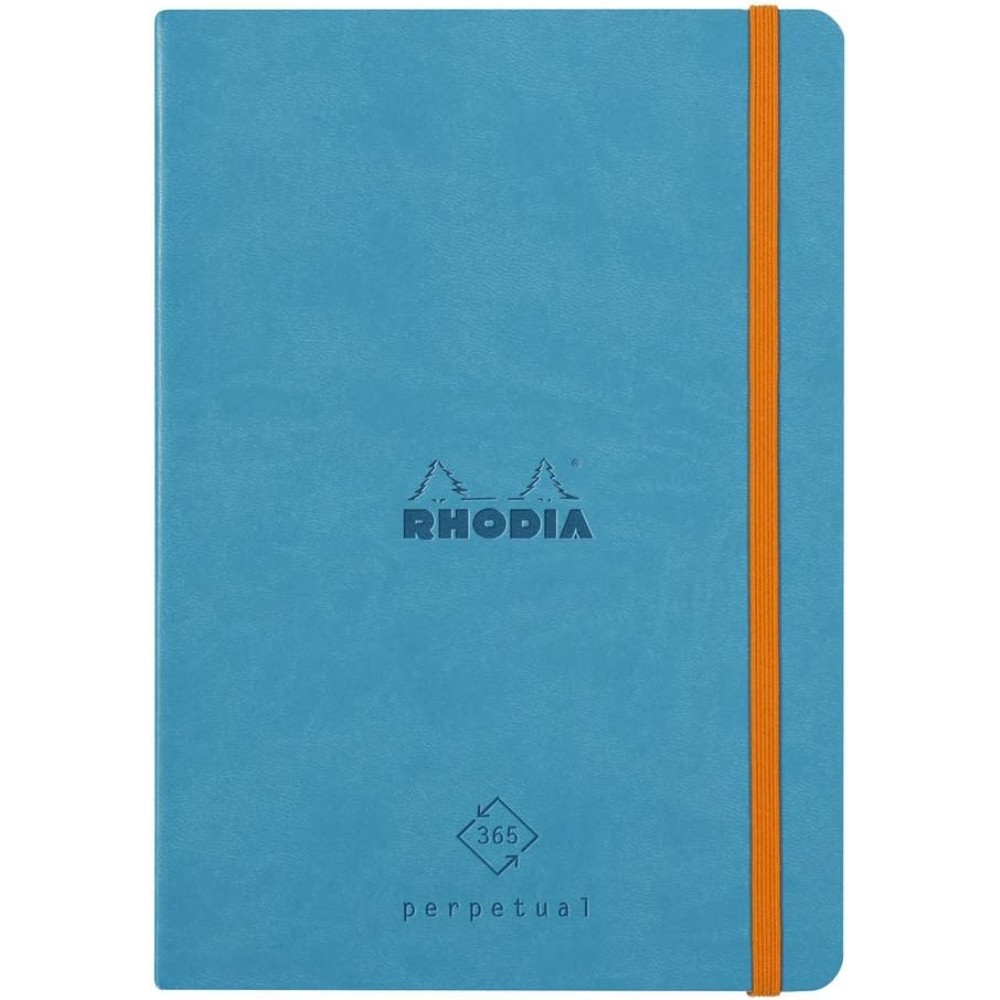 Еженедельник недатированный Clairefontaine Rhodia "Rhodiarama Perpetual", 148x210 мм, 128 страниц, бирюзовый