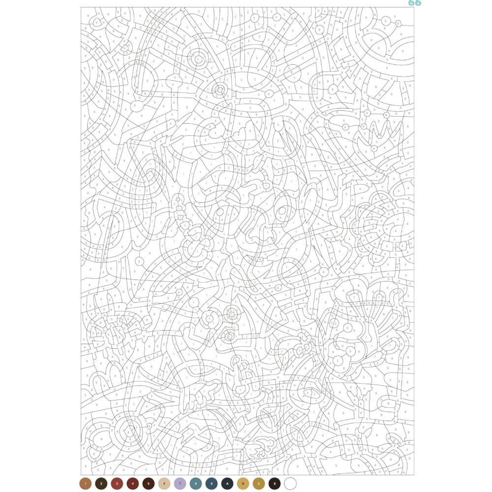 Раскраска по номерам на французском языке "Coloriages mystères Disney - Babies" - 4