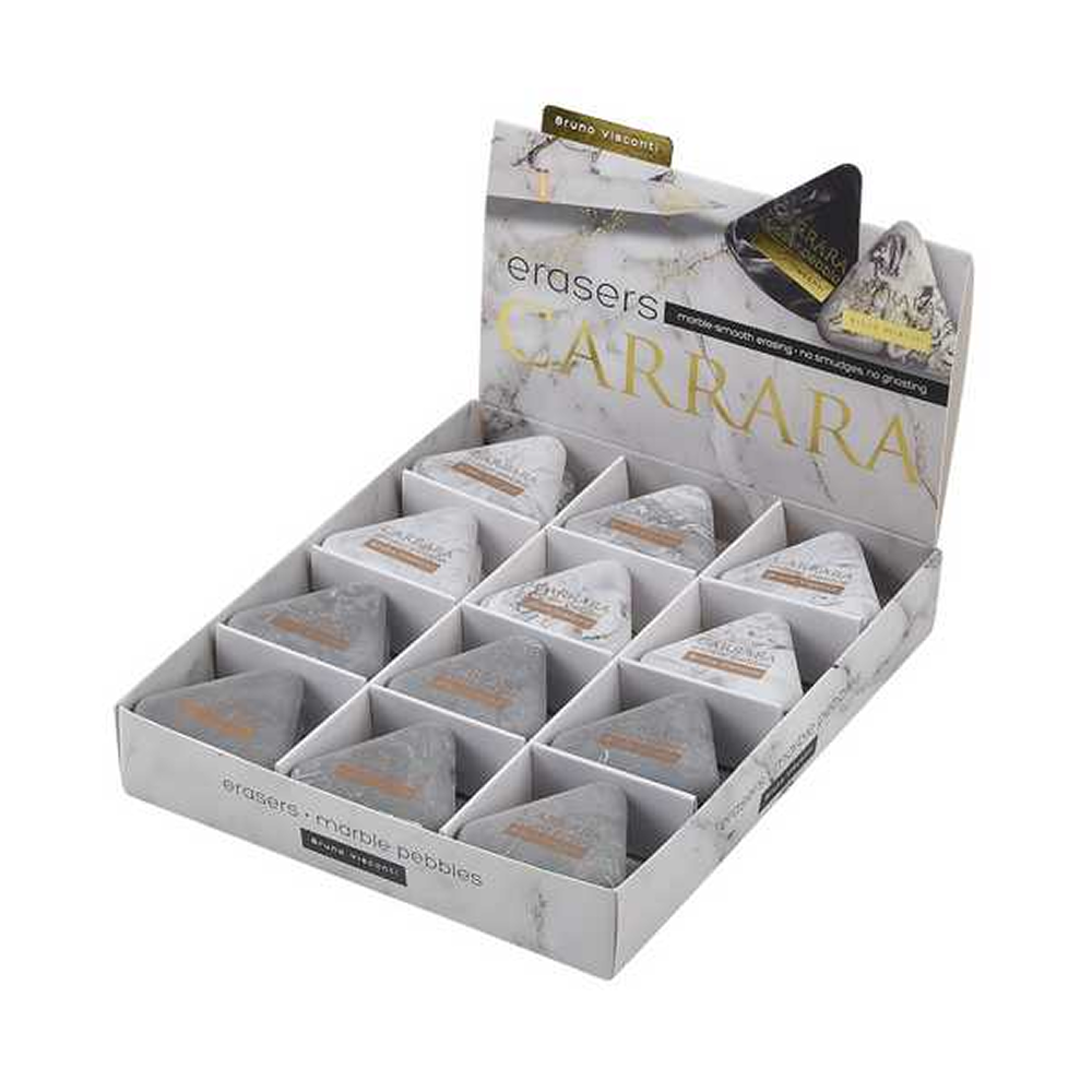 Ластик "Carrara", ассорти, белый, серый
