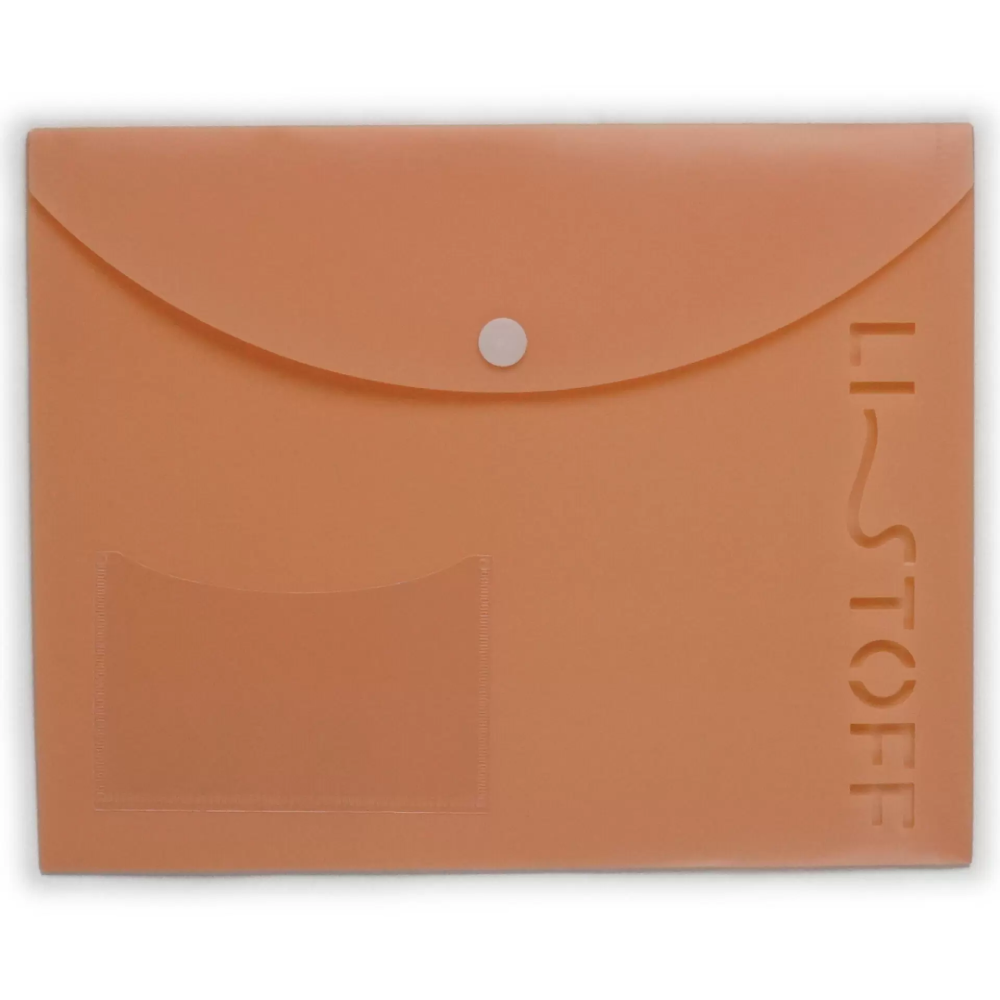 Папка конверт на кнопке "Listoff Style. 4", А5, розовый