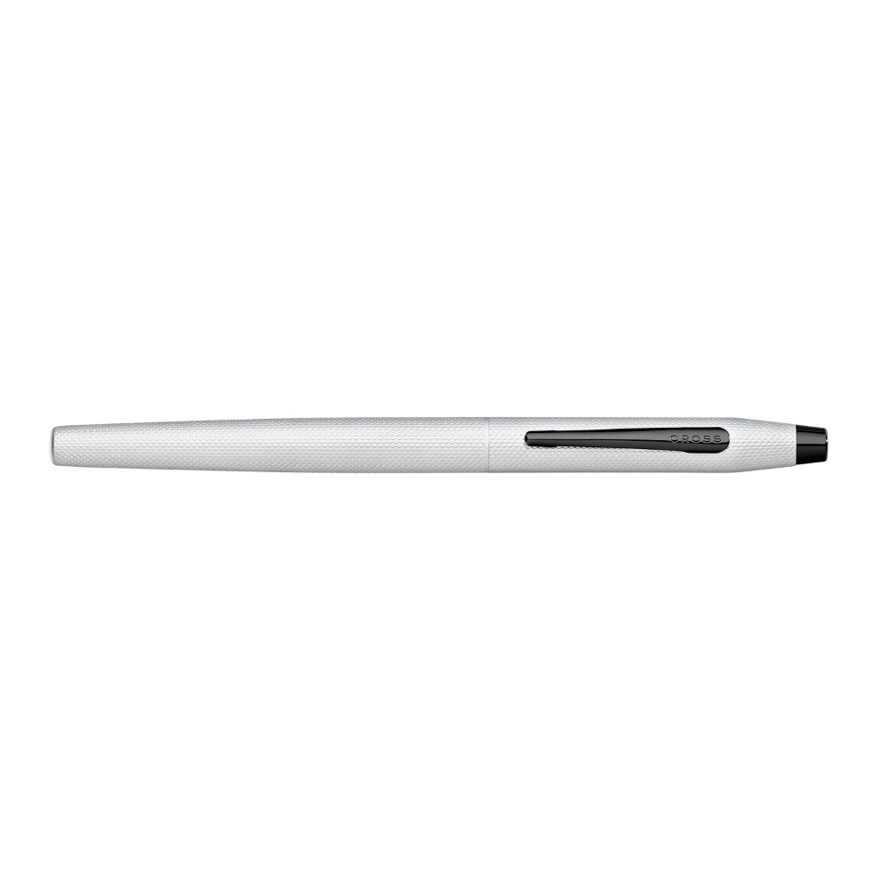 Ручка перьевая "Cross Classic Century Brushed Chrome", M, серебристый, черный, патрон черный
