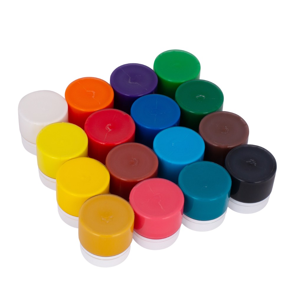 Гуашь "Цветик", 16 цветов, 15 мл.