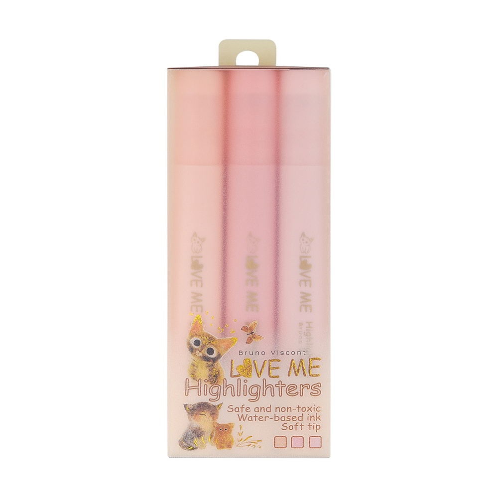 Набор маркеров текстовых “Love me”, 3 штук, ассорти