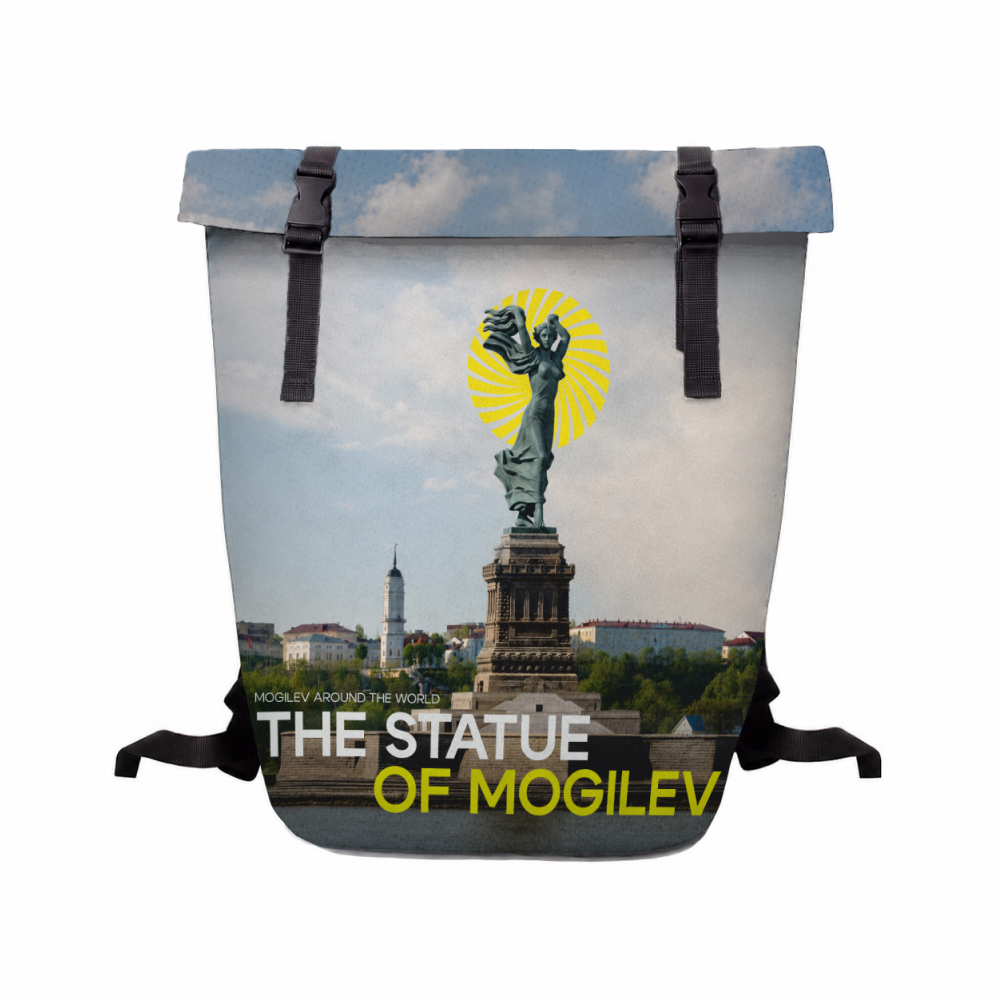 Рюкзак "The Statue of Mogilev", ролл-мини, текстиль, разноцветный