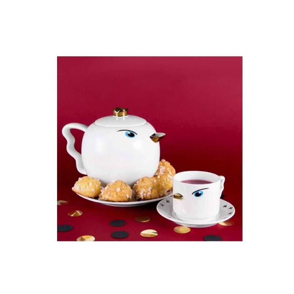 Чайник "Tweetea", фарфор, 1100 мл, белый - 4