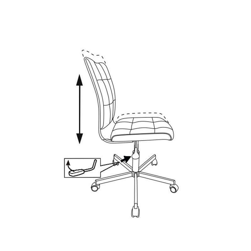 Кресло для персонала "Бюрократ CH-330M", кожзам, металл, зеленый - 6