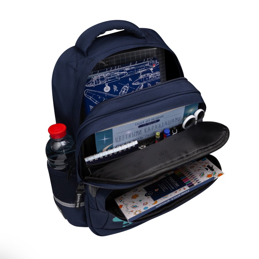 Рюкзак школьный Bruno Visconti "Deep Learning", синий - 5