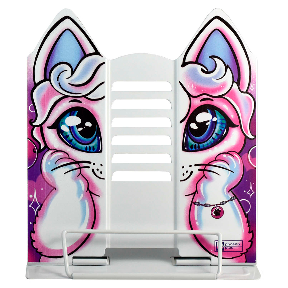 Подставка для книг "Кот", белый