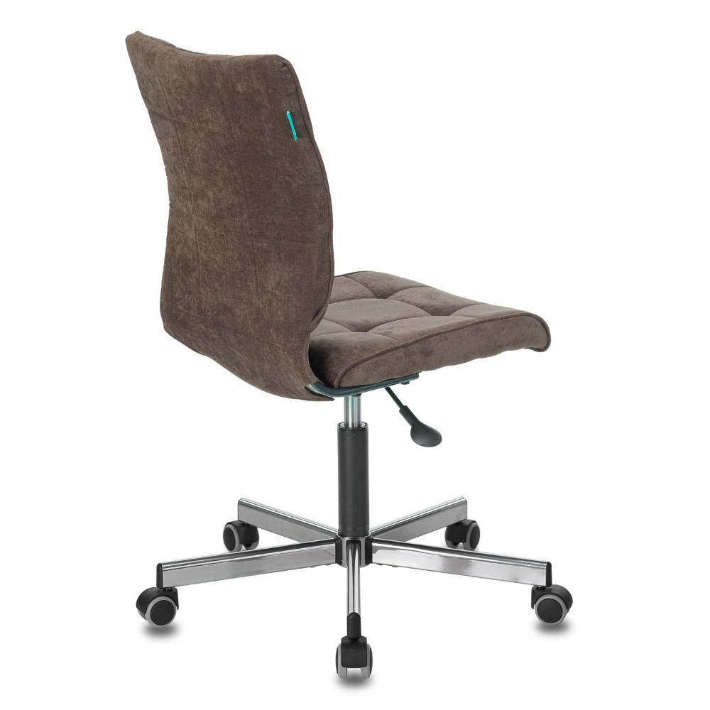 Кресло для персонала "Бюрократ СH-330M/LT", ткань, металл, темно-коричневый - 4