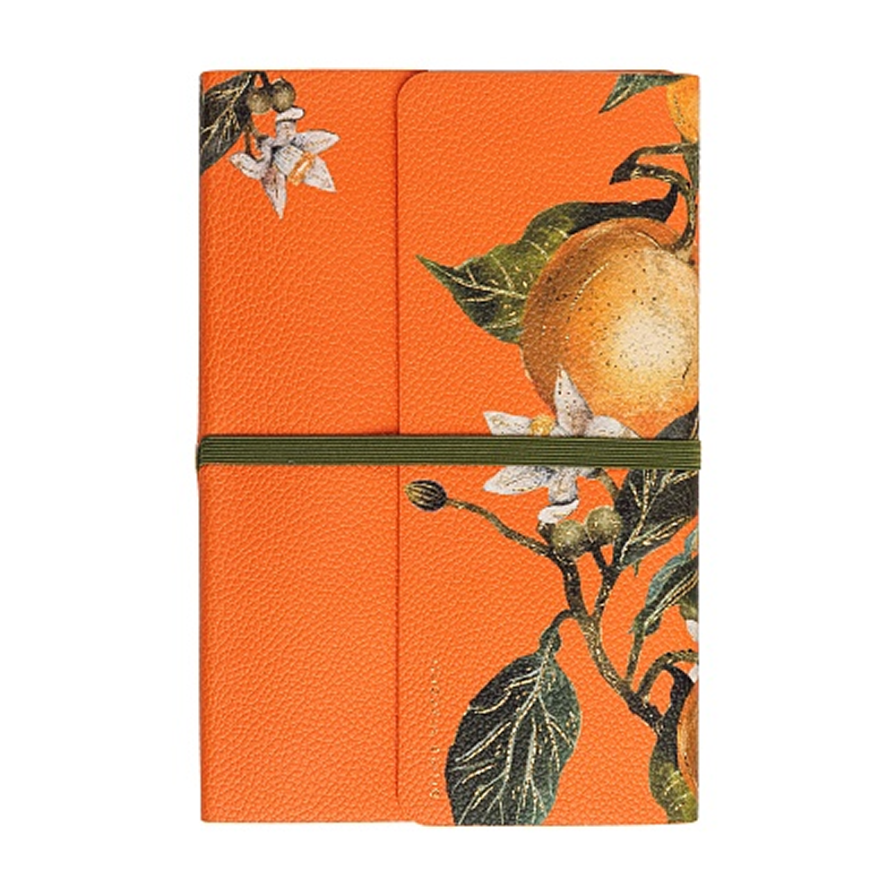 Ежедневник недатированный "Fauna. Paradise. Oranges", А5, 192 страниц, линейка, оранжевый